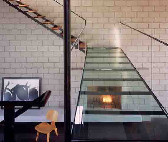 Glass stairs